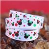 Order  Mouse Head  Ribbon - Mini Green/Red Dots